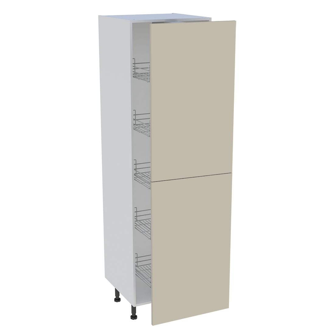 Colonne cuisine 2 portes H. 216,6 cm x L. 60 cm - C2P601EX - Beige mat
