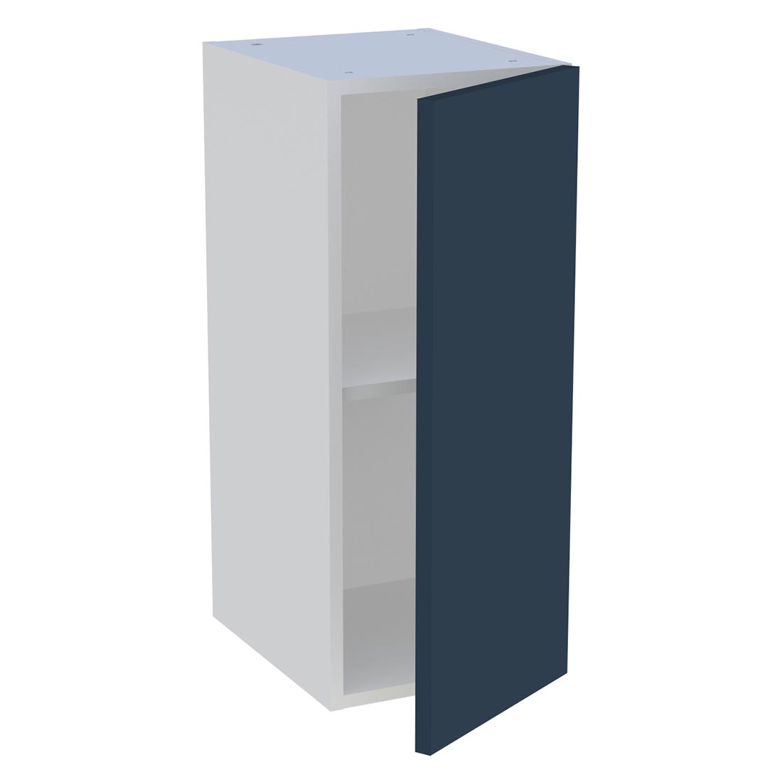 Meuble haut cuisine 1 porte H. 72 cm x L. 30 cm - Bleu nuit mat