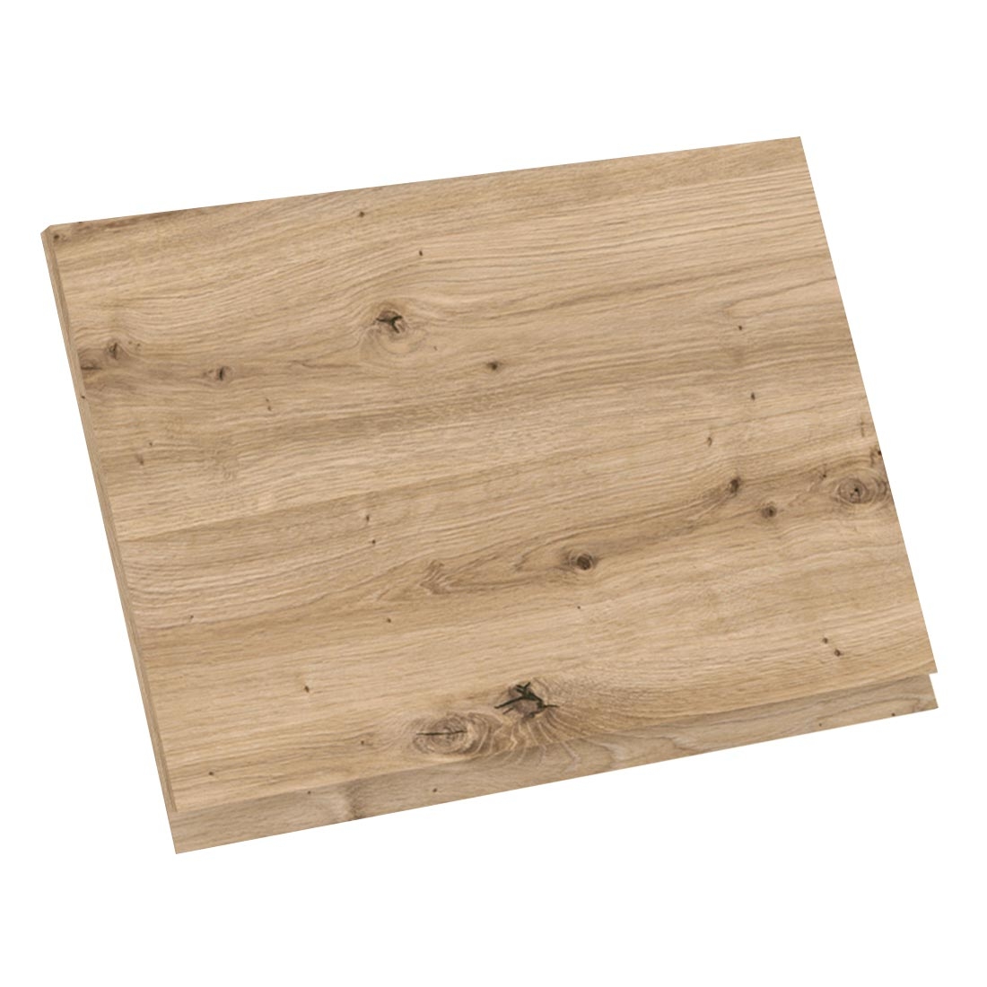 Kit façade meuble cuisine Chêne Naturel Sans Poignée 1 porte H. 42,9 cm L. 59,7 cm