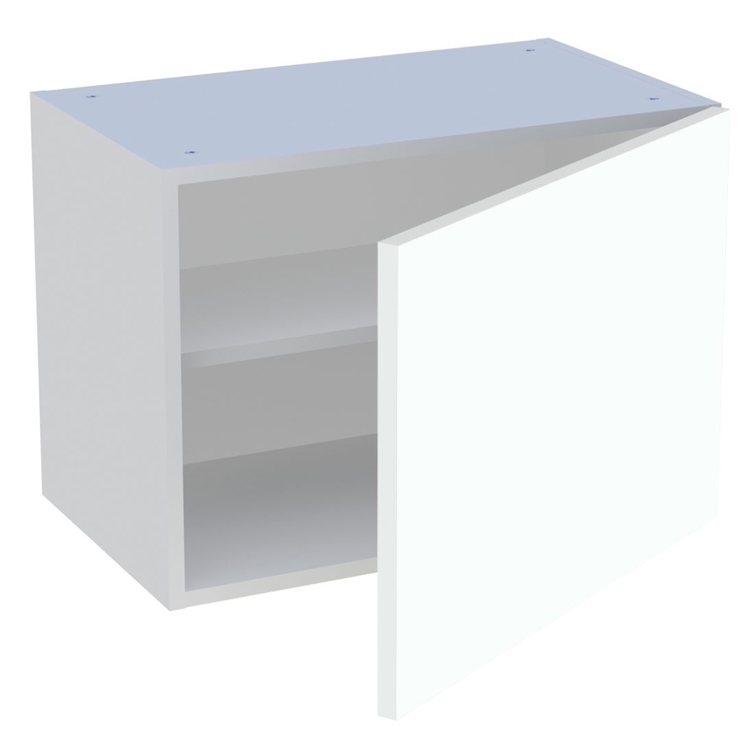 Meuble haut cuisine 1 porte H. 43,2 cm x L. 60 cm - Blanc chaud mat