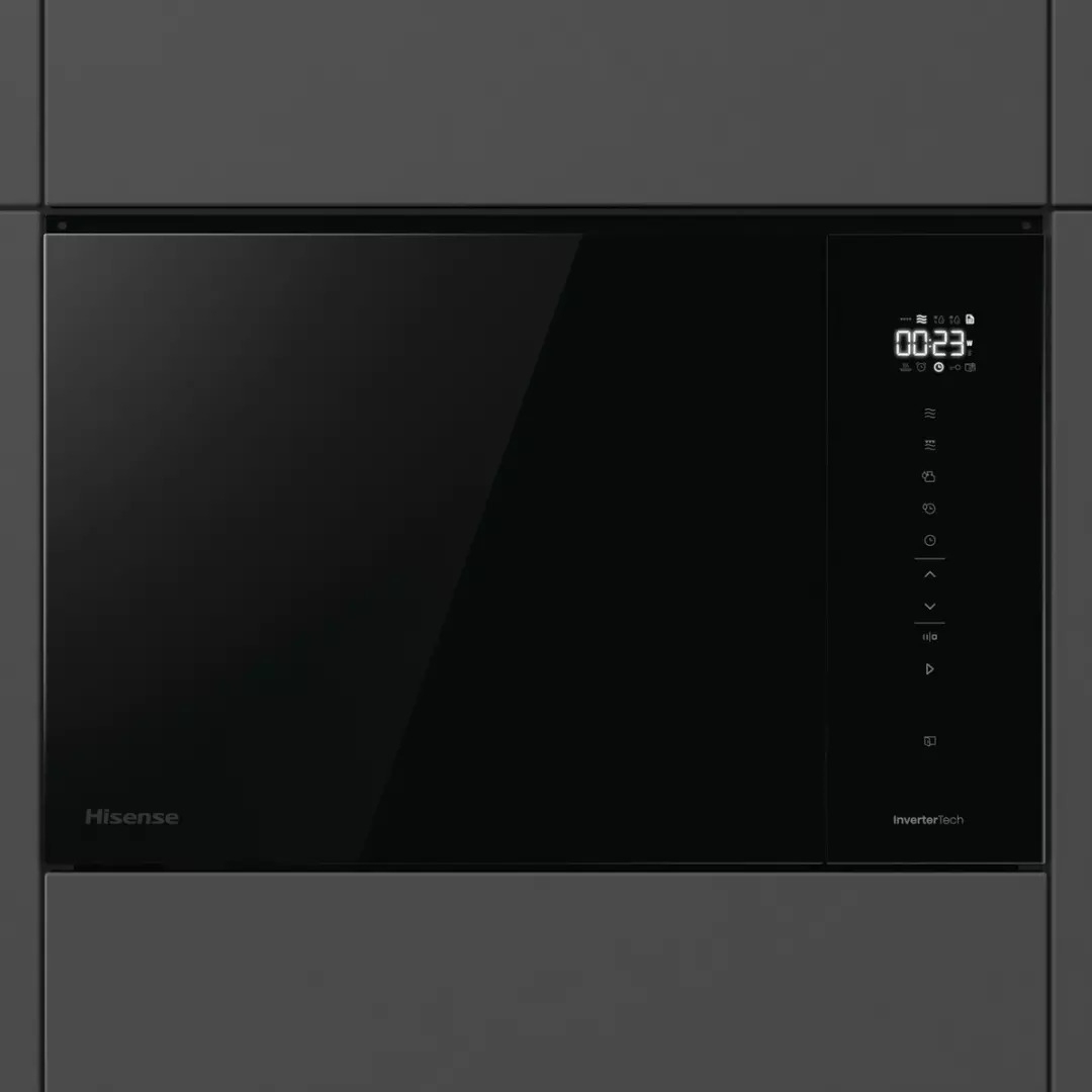 Micro-ondes grill encastrable pour colonne - Hisense BIM325GI63DBG
