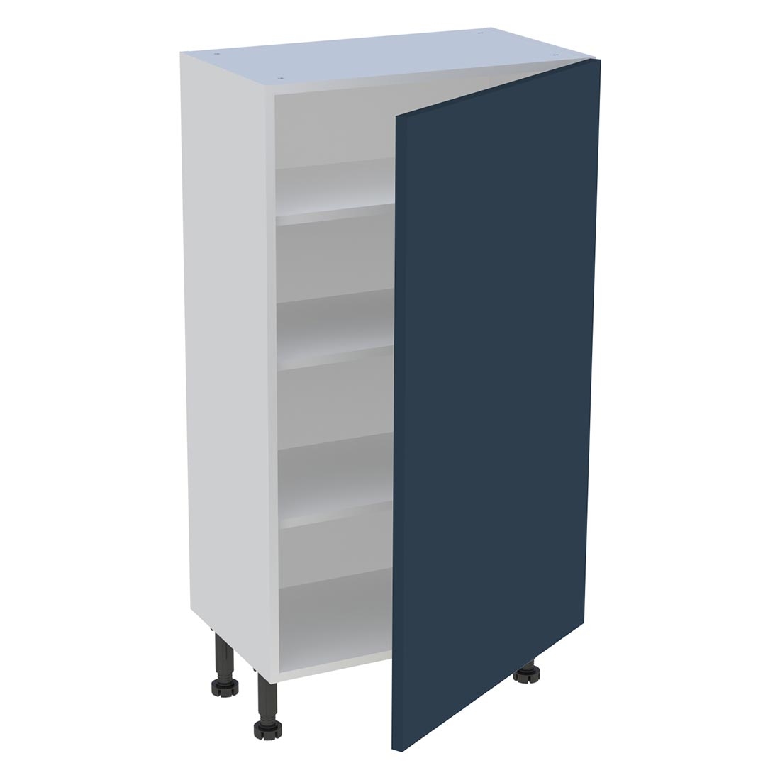 Meuble bas cuisine 1 porte H. 115,8 cm x L. 60 cm x P. 36,9 cm - Bleu nuit mat