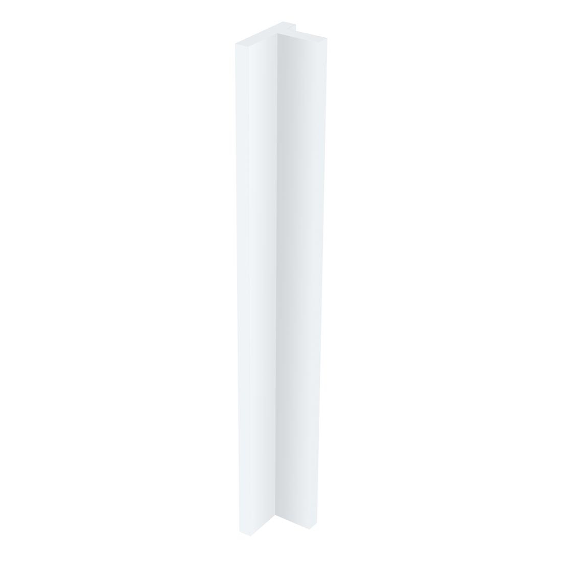 Kit fileur d'angle droit meuble cuisine BLANC MAT - H. 71.7 cm
