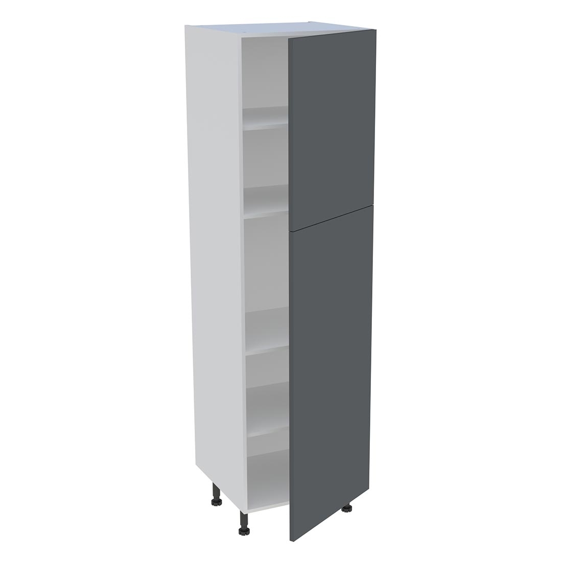 Colonne cuisine 2 portes H. 216,6 cm x L. 60 cm - C2P602 - Gris ardoise mat
