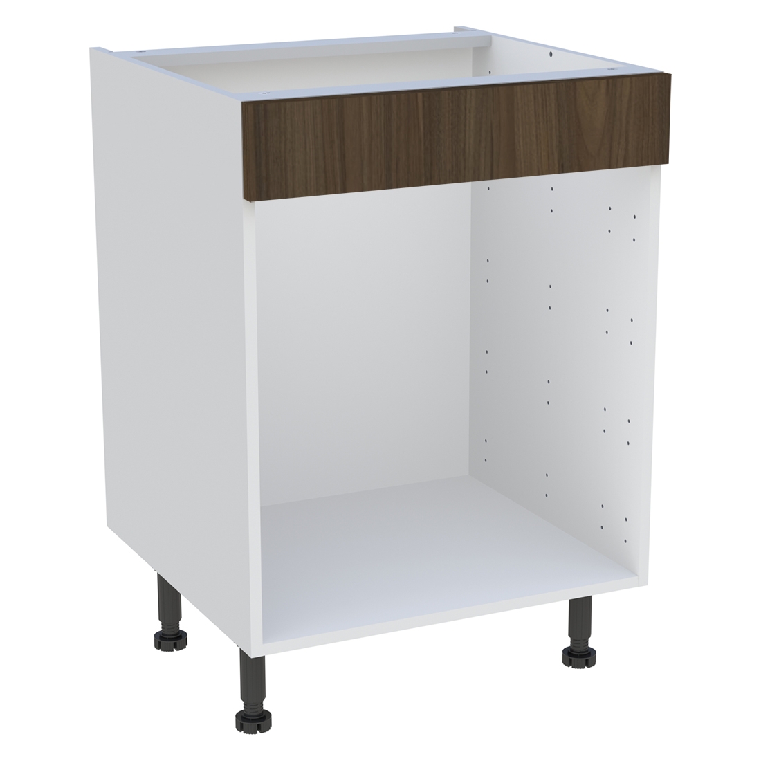 Meuble bas cuisine  H. 87 cm x L. 60 cm - Noyer foncé