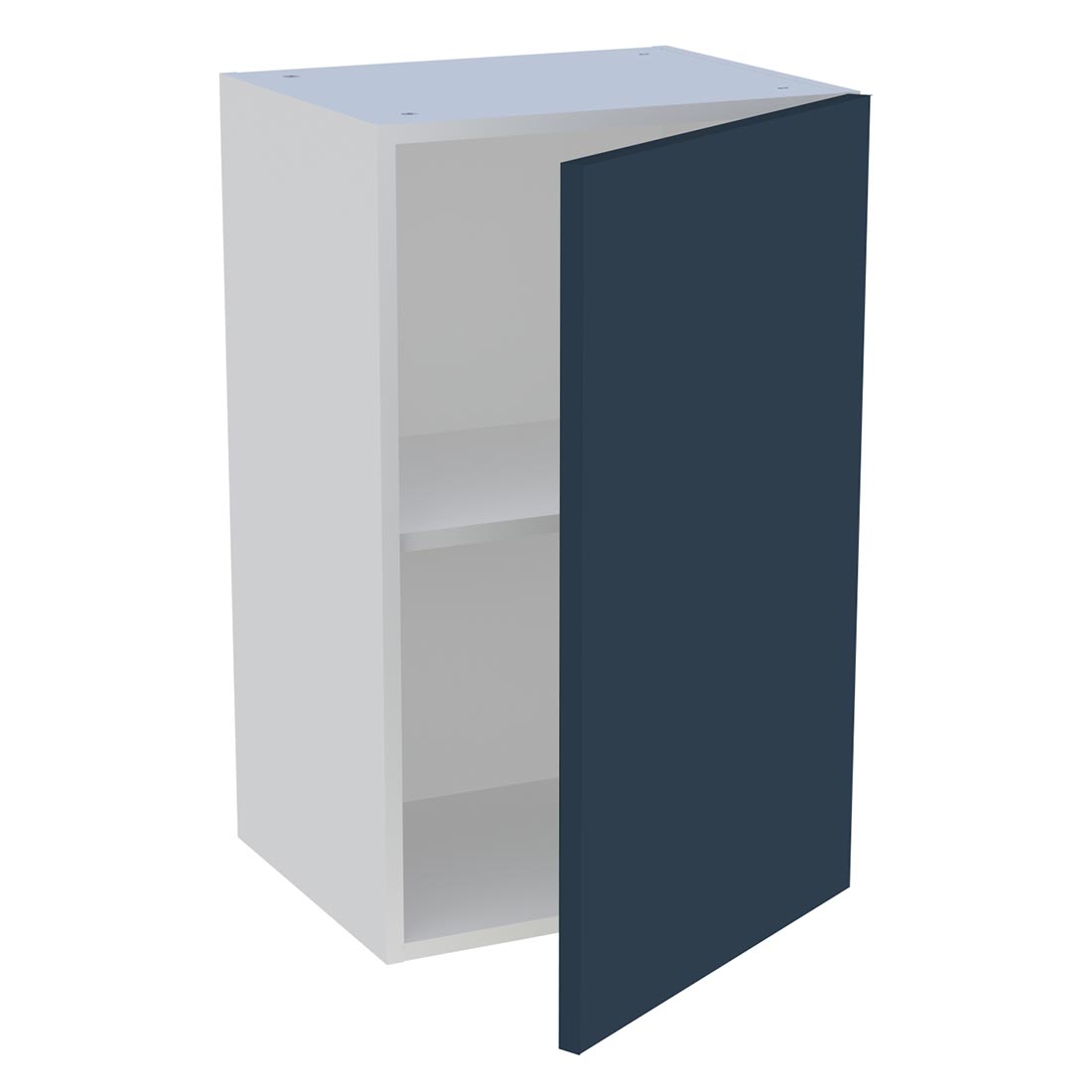 Meuble haut cuisine 1 porte H. 72 cm x L. 45 cm - Bleu nuit mat