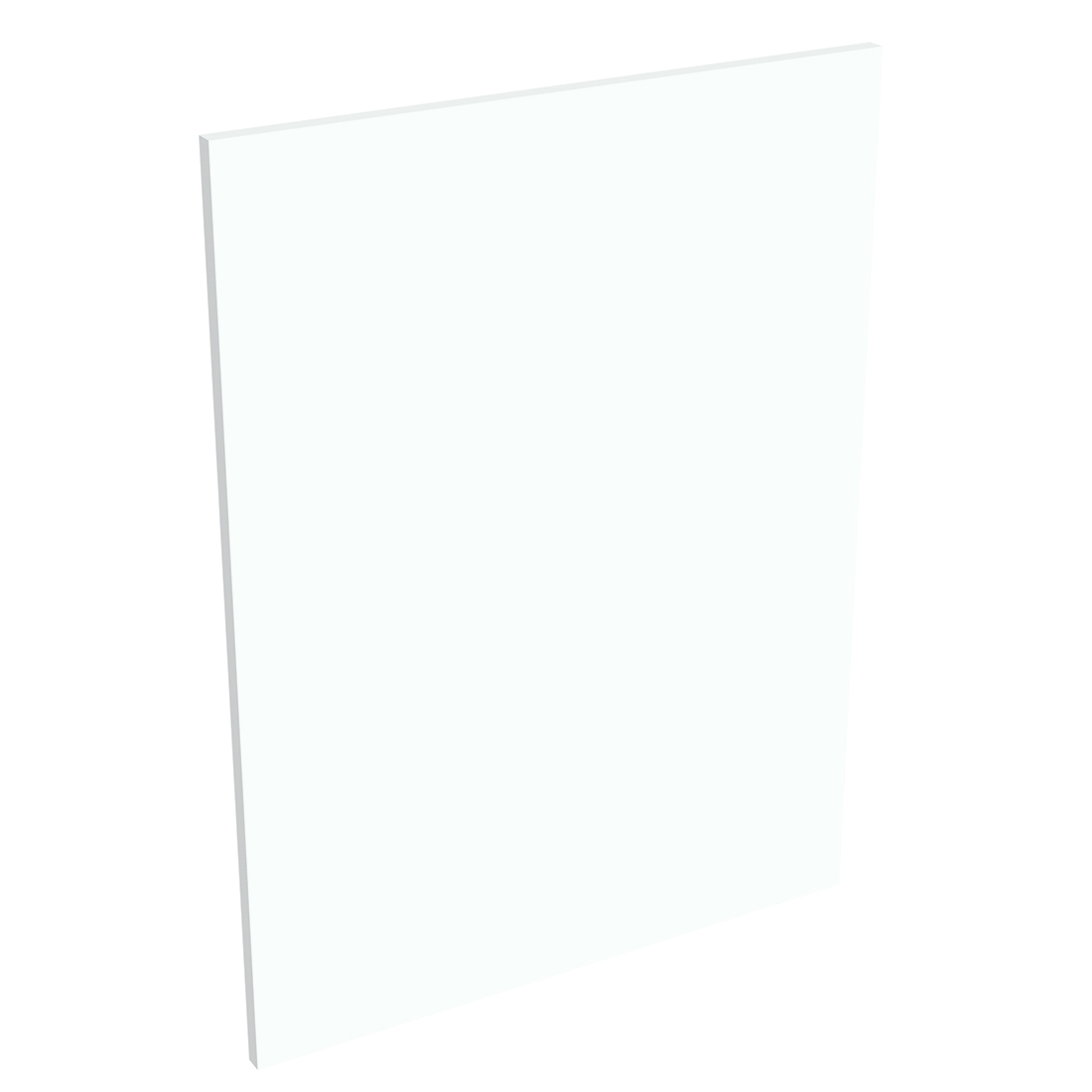 Kit joue de finition meuble bas cuisine BLANC CHAUD MAT - H. 86.5 cm