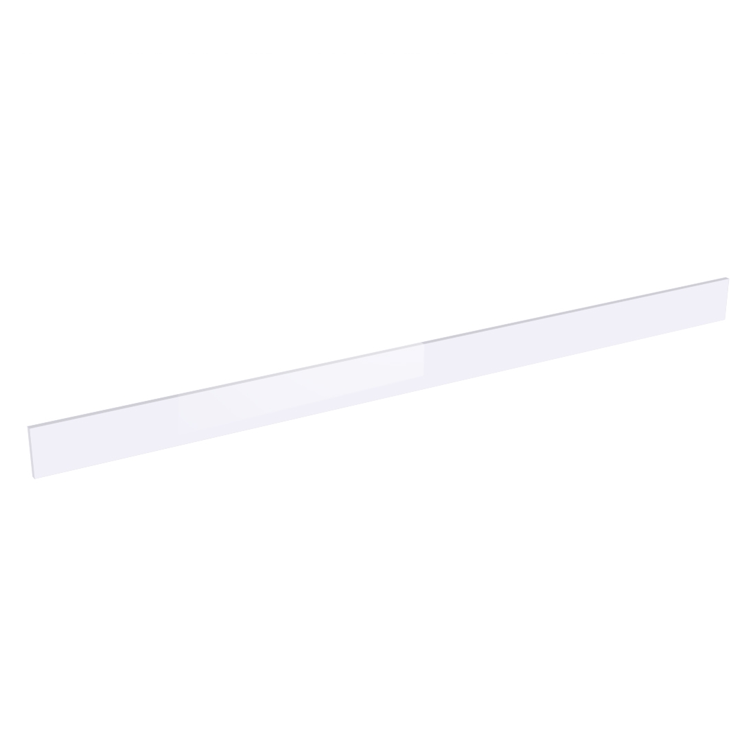 Plinthe ou fileur meuble cuisine L. 240 cm - Blanc brillant