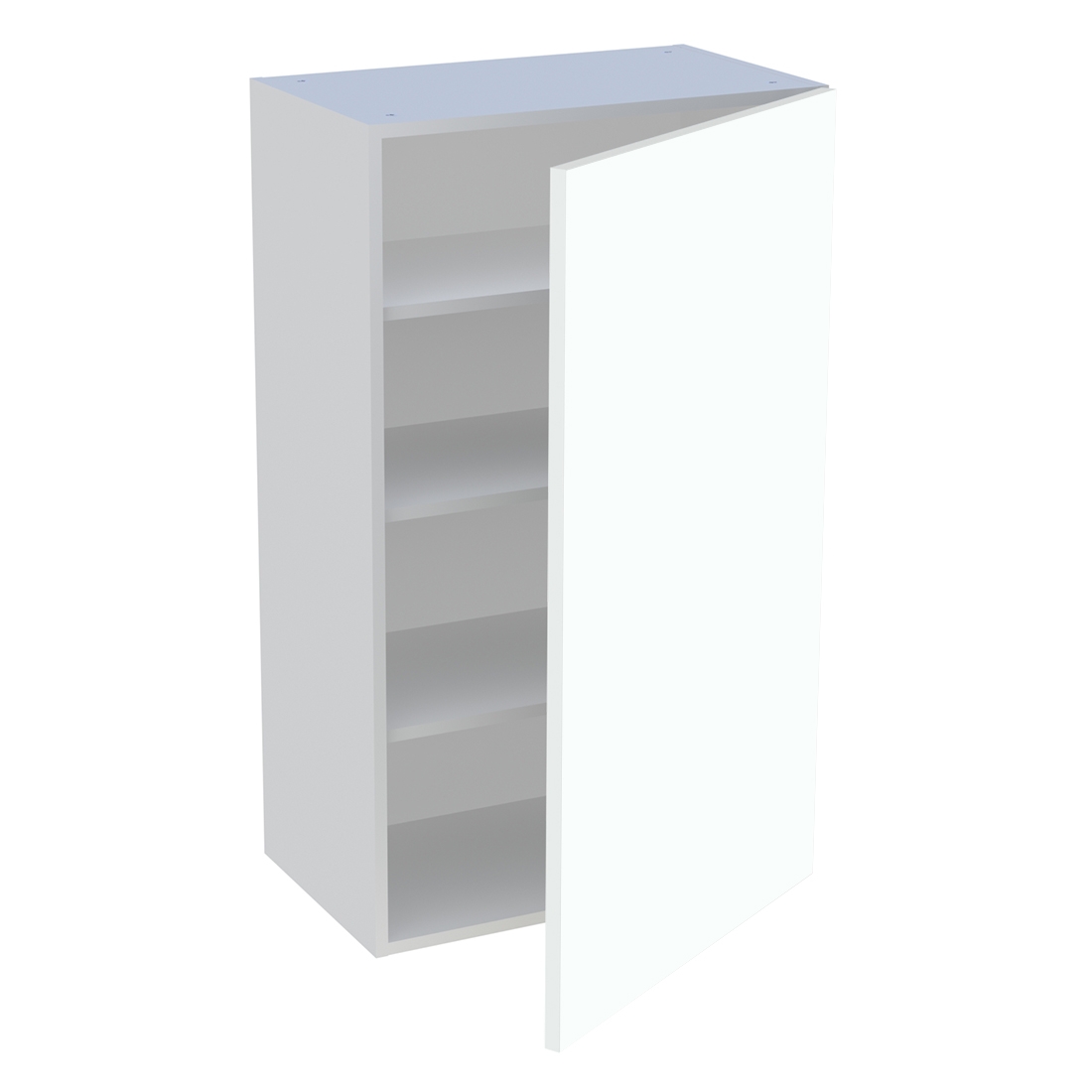 Meuble haut cuisine 1 porte H. 100,8 cm x L. 60 cm - Blanc chaud mat