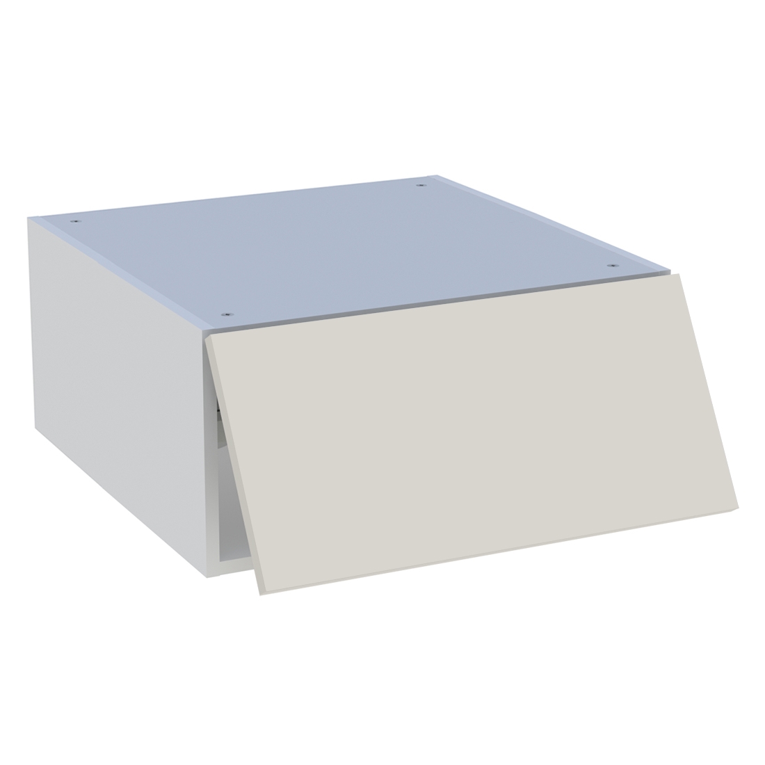Meuble haut cuisine 1 porte relevante H. 28,8 cm x L. 60 cm - Lin mat