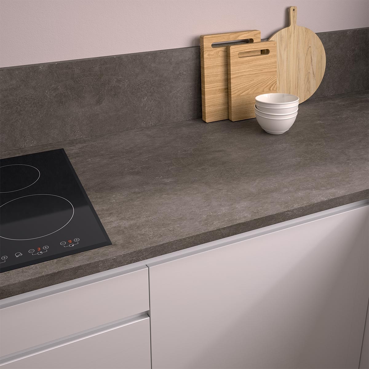 Crédence cuisine sur mesure stratifiée Minéral Foncé
