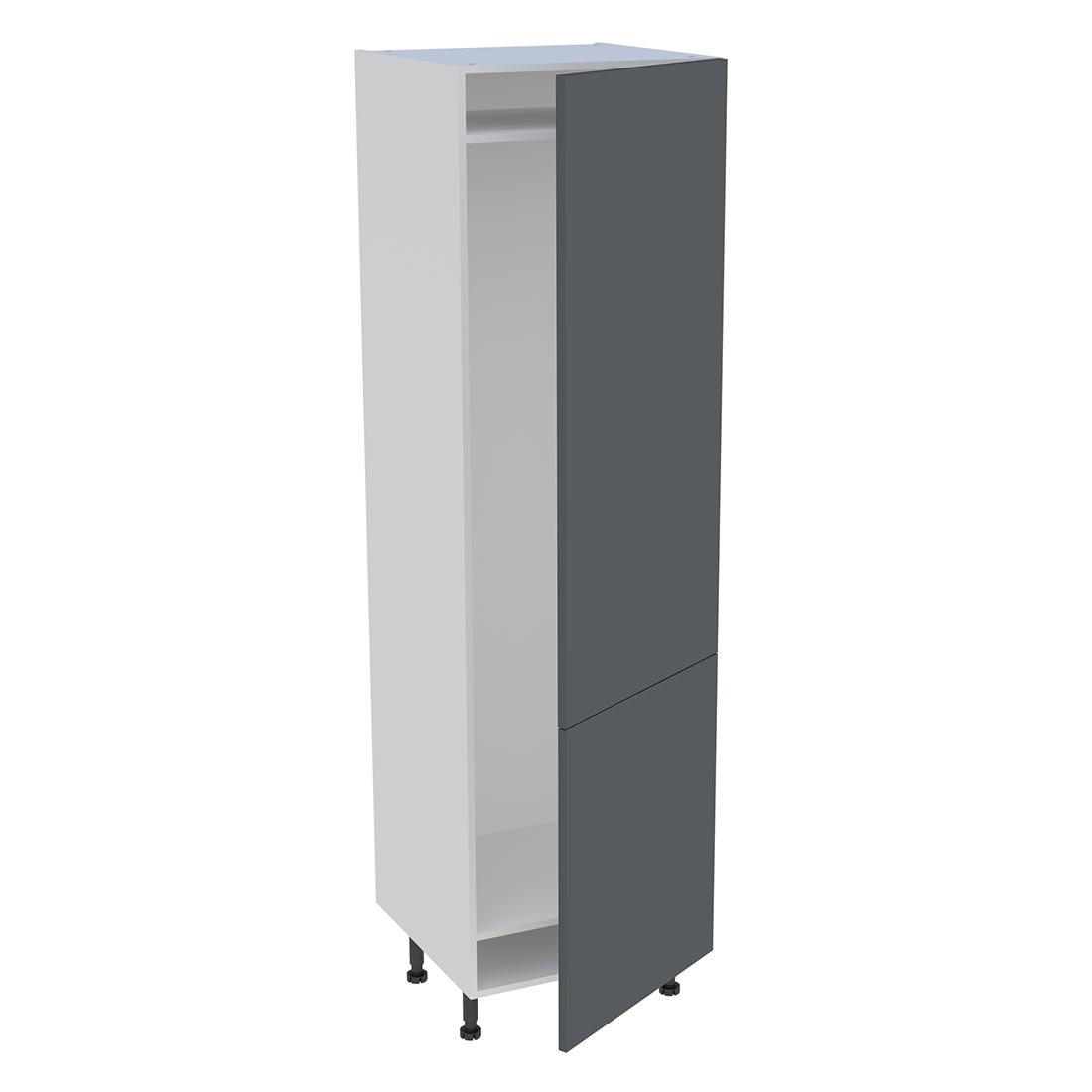 Colonne cuisine 2 portes H. 216,6 cm x L. 60 cm - CFR2P602 - Gris ardoise mat
