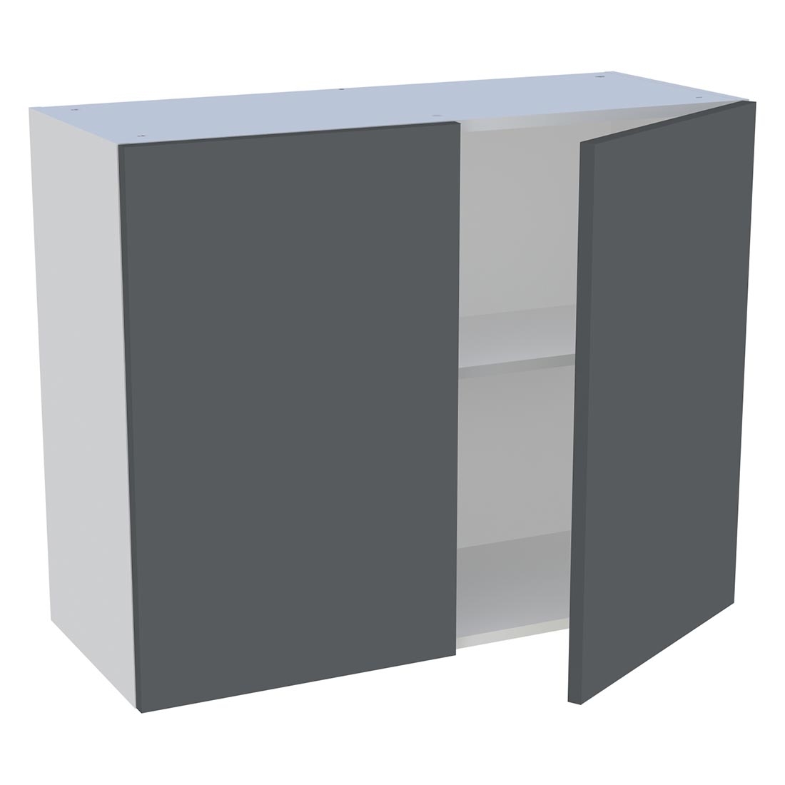 Meuble haut cuisine 2 portes H. 72 cm x L. 90 cm - Gris ardoise mat