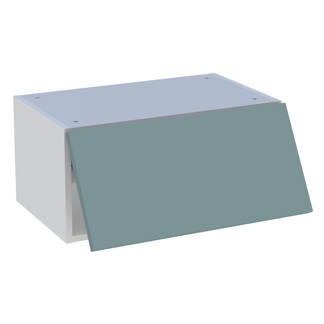 Meuble haut cuisine 1 porte relevante H. 28,8 cm x L. 60 cm - Vert opale mat