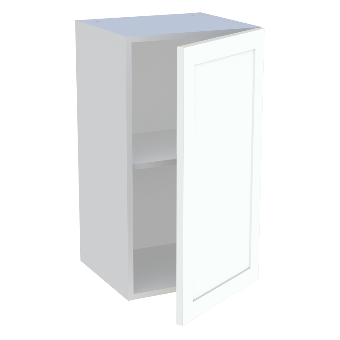 Meuble haut cuisine 1 porte H. 72 cm x L. 40 cm - Blanc cadre