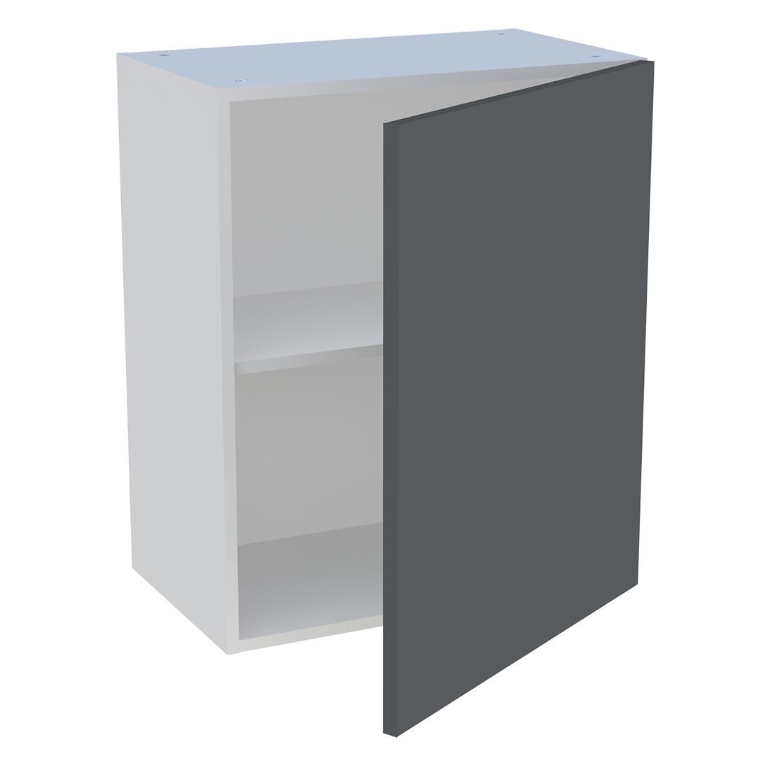 Meuble haut cuisine 1 porte H. 72 cm x L. 60 cm - Gris ardoise mat