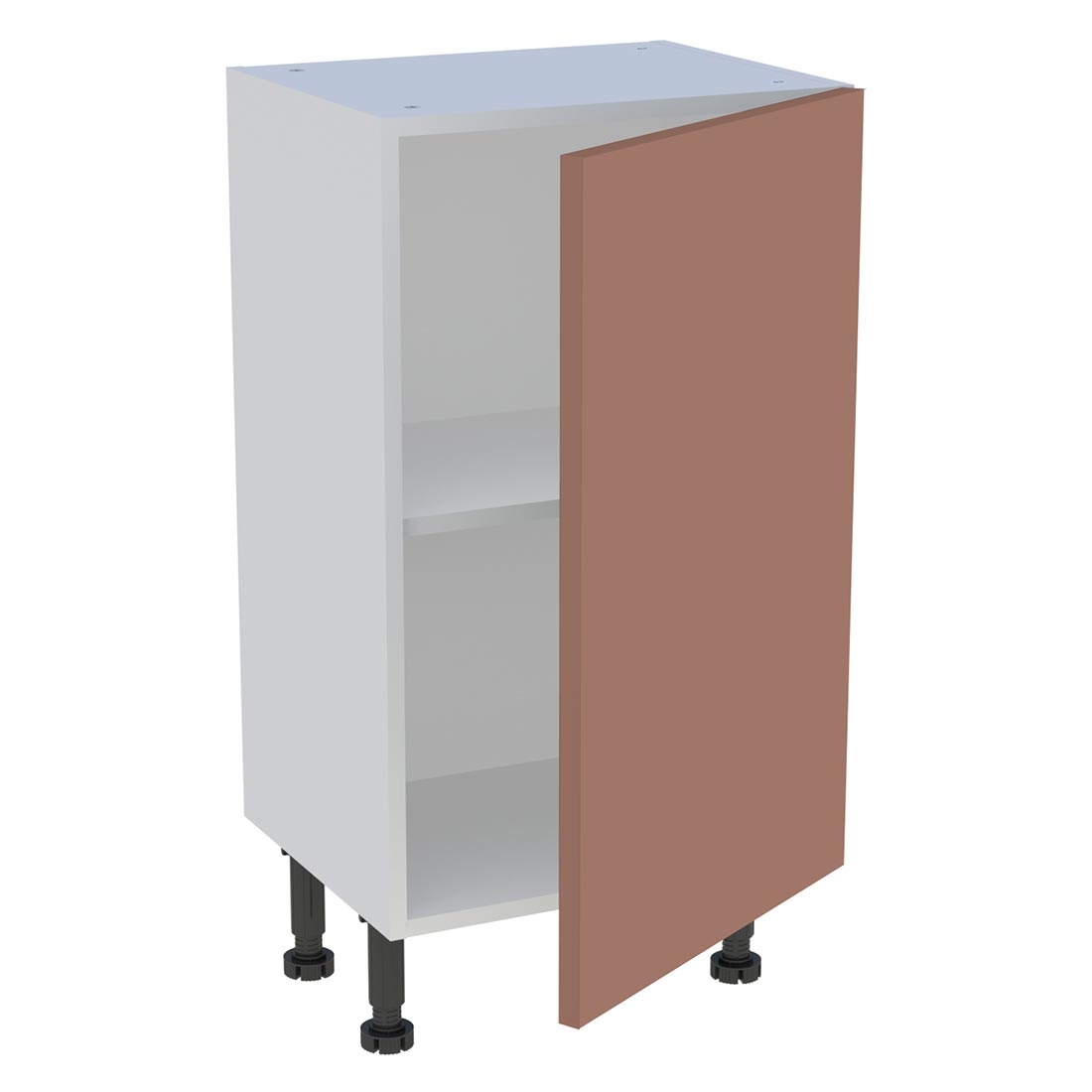 Meuble bas cuisine 1 porte H. 87 cm x L. 45 cm x P. 36,9 cm - Terracotta mat
