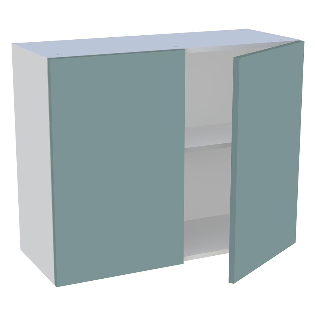Meuble haut cuisine 2 portes H. 72 cm x L. 90 cm - Vert opale mat