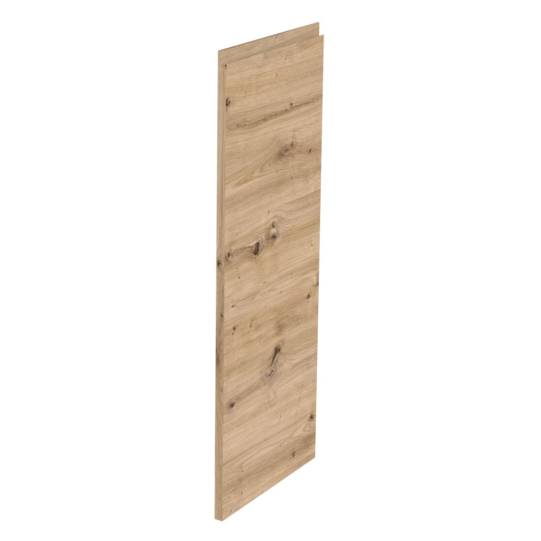 Kit façade meuble cuisine Chêne Naturel Sans Poignée 1 porte H. 100,5 cm L. 39,7 cm