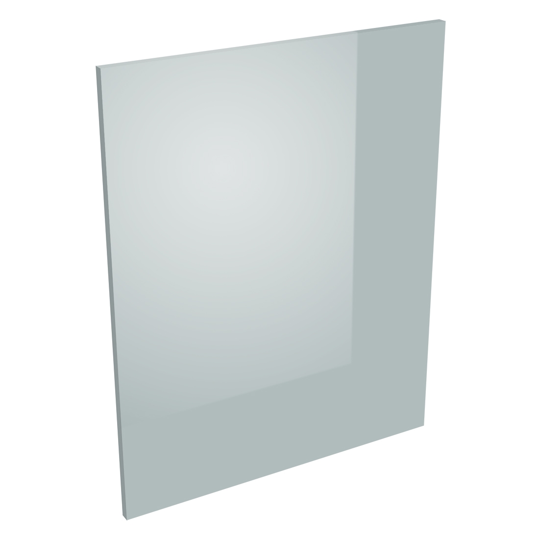 Coté de remplacement meuble bas cuisine GRIS CENDRE BRILLANT - H. 72 cm