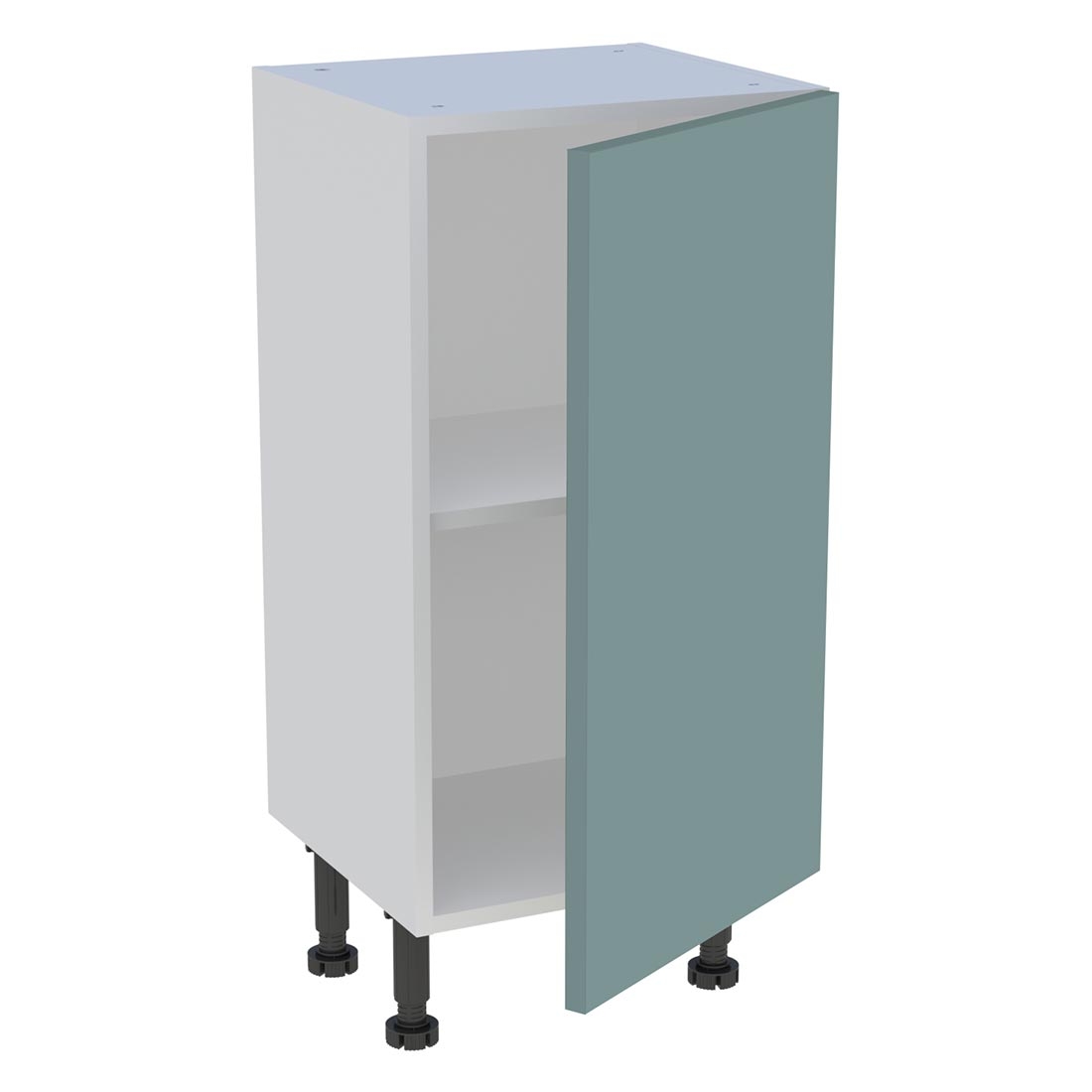 Meuble bas cuisine 1 porte H. 87 cm x L. 40 cm x P. 36,9 cm - Vert opale mat