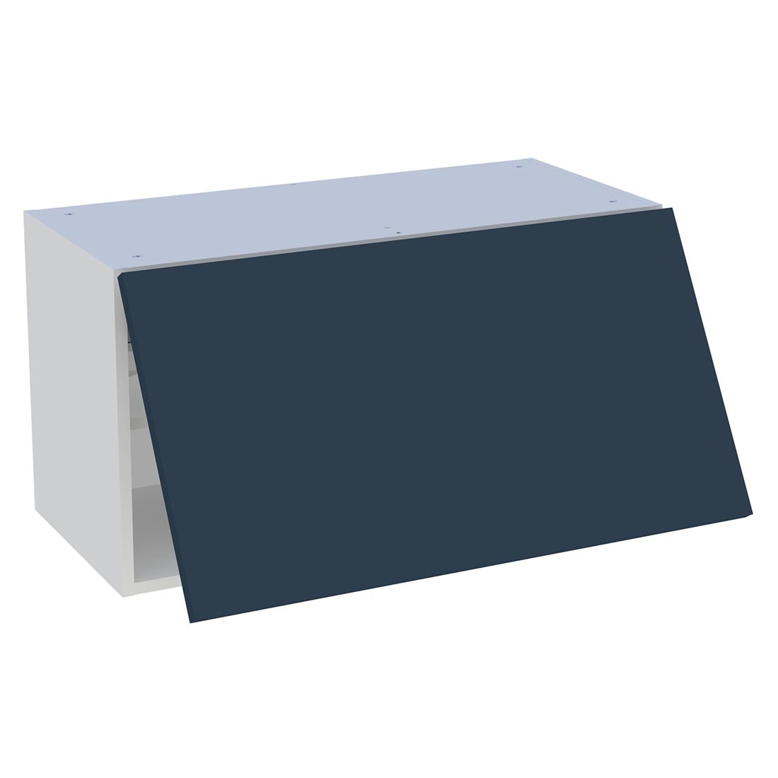 Meuble haut cuisine 1 porte relevante H. 43,2 cm x L. 80 cm - Bleu nuit mat