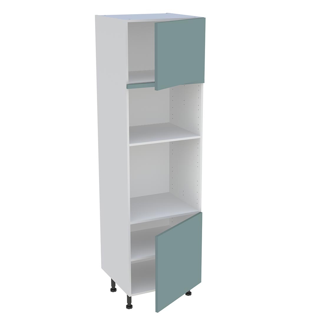 Colonne cuisine 2 portes H. 216,6 cm x L. 60 cm - CFMO2P - Vert opale mat