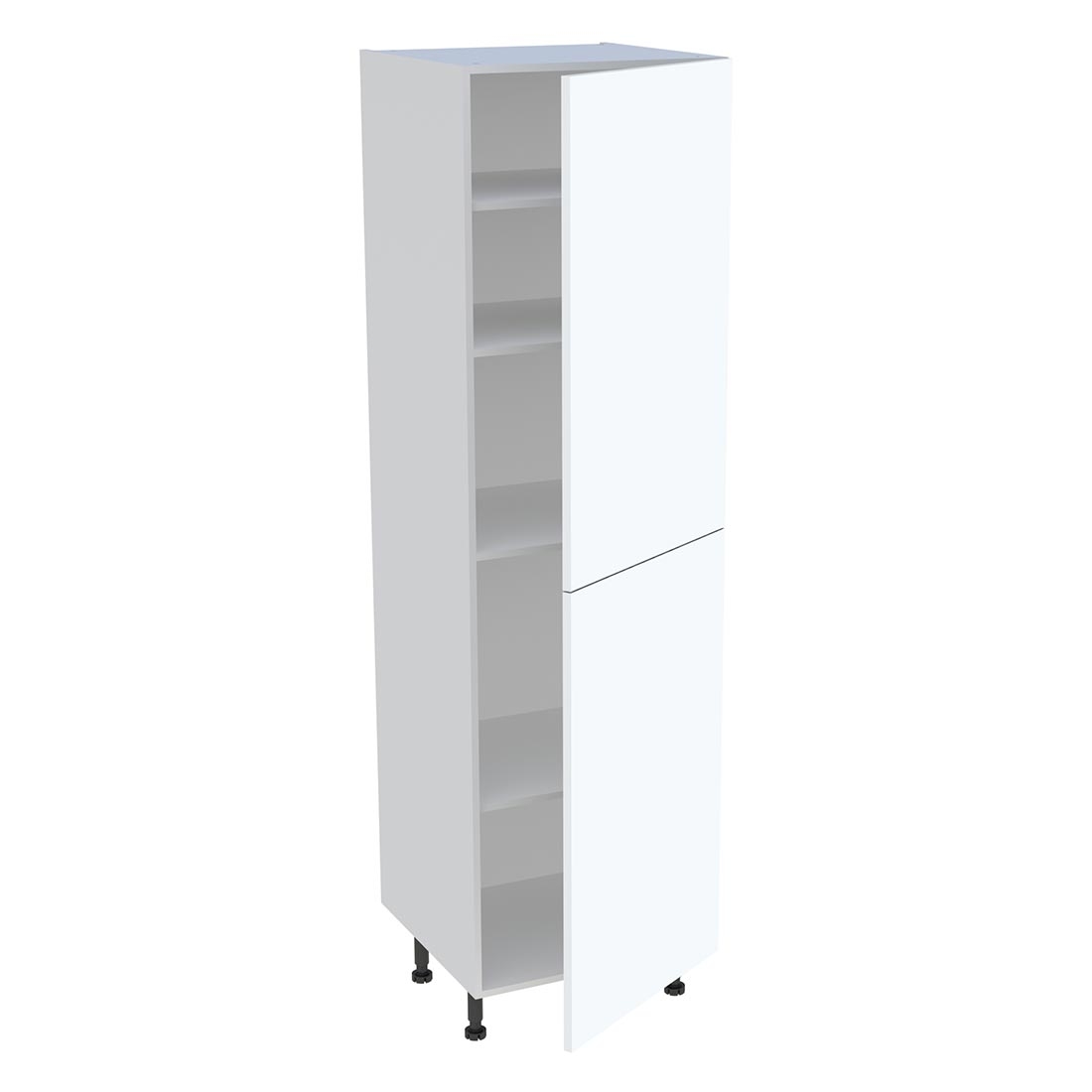 Colonne cuisine 2 portes H. 216,6 cm x L. 60 cm - C2P601 - Blanc mat