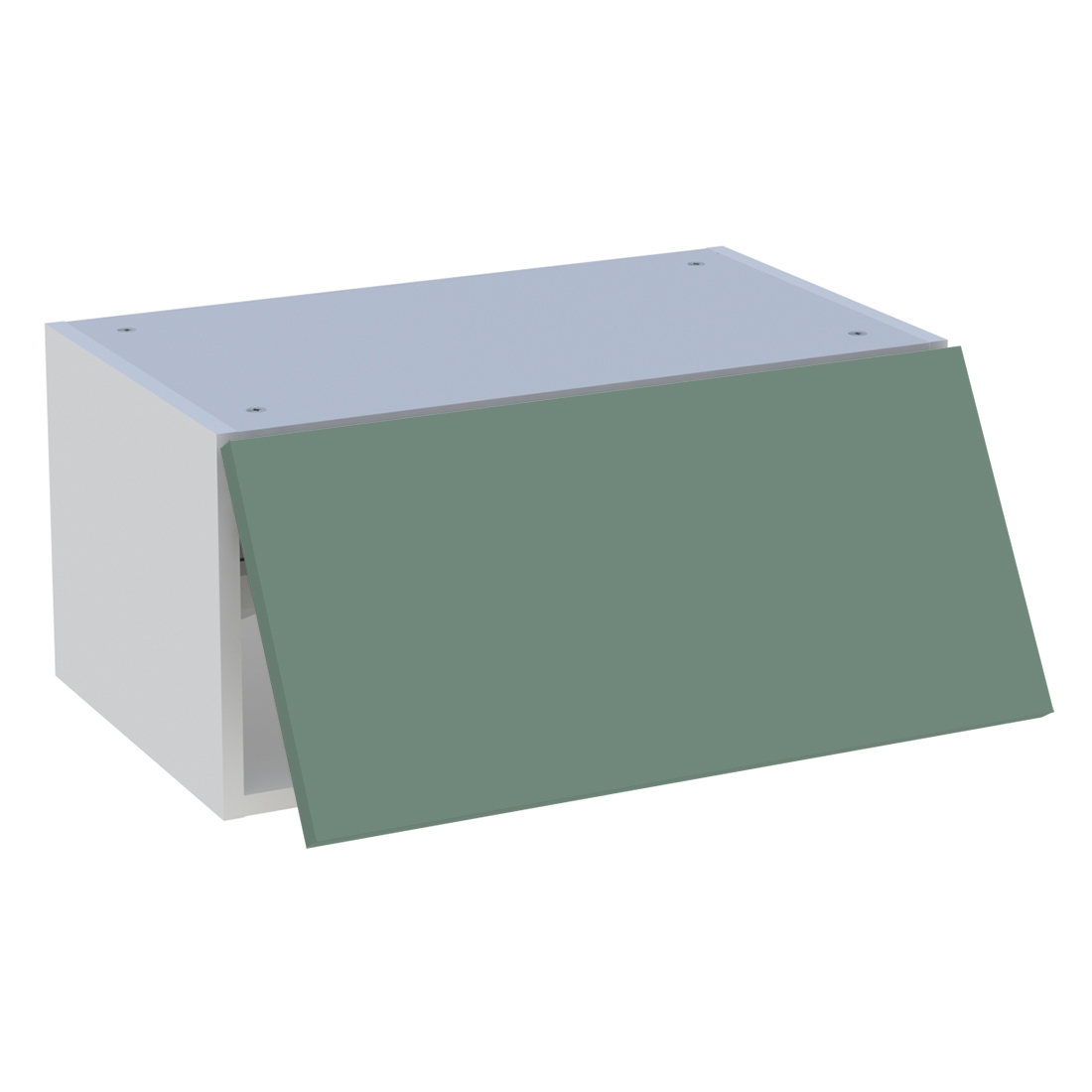 Meuble haut cuisine 1 porte relevante H. 28,8 cm x L. 60 cm - Vert sauge mat