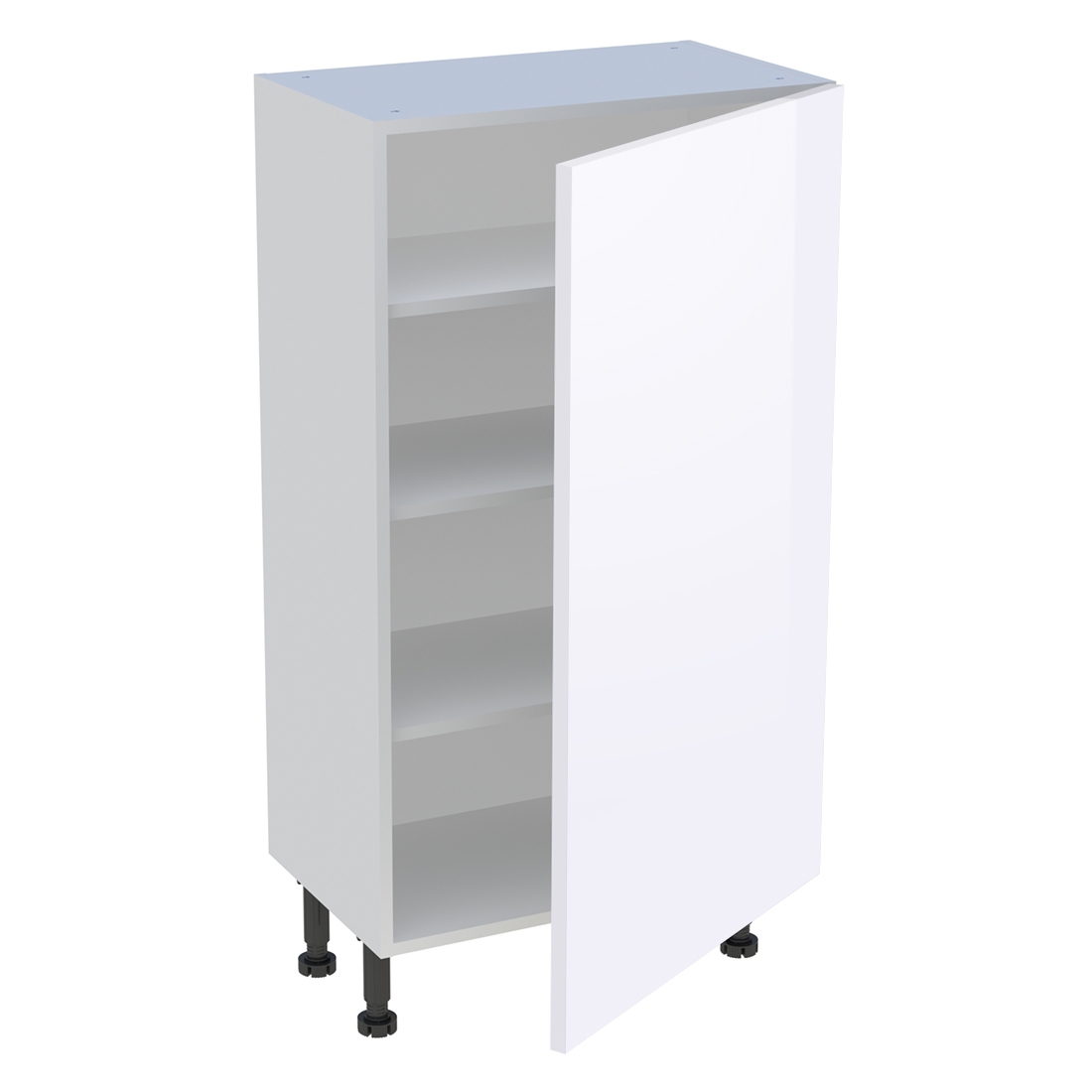 Meuble bas cuisine 1 porte H. 115,8 cm x L. 60 cm x P. 36,9 cm - Blanc brillant