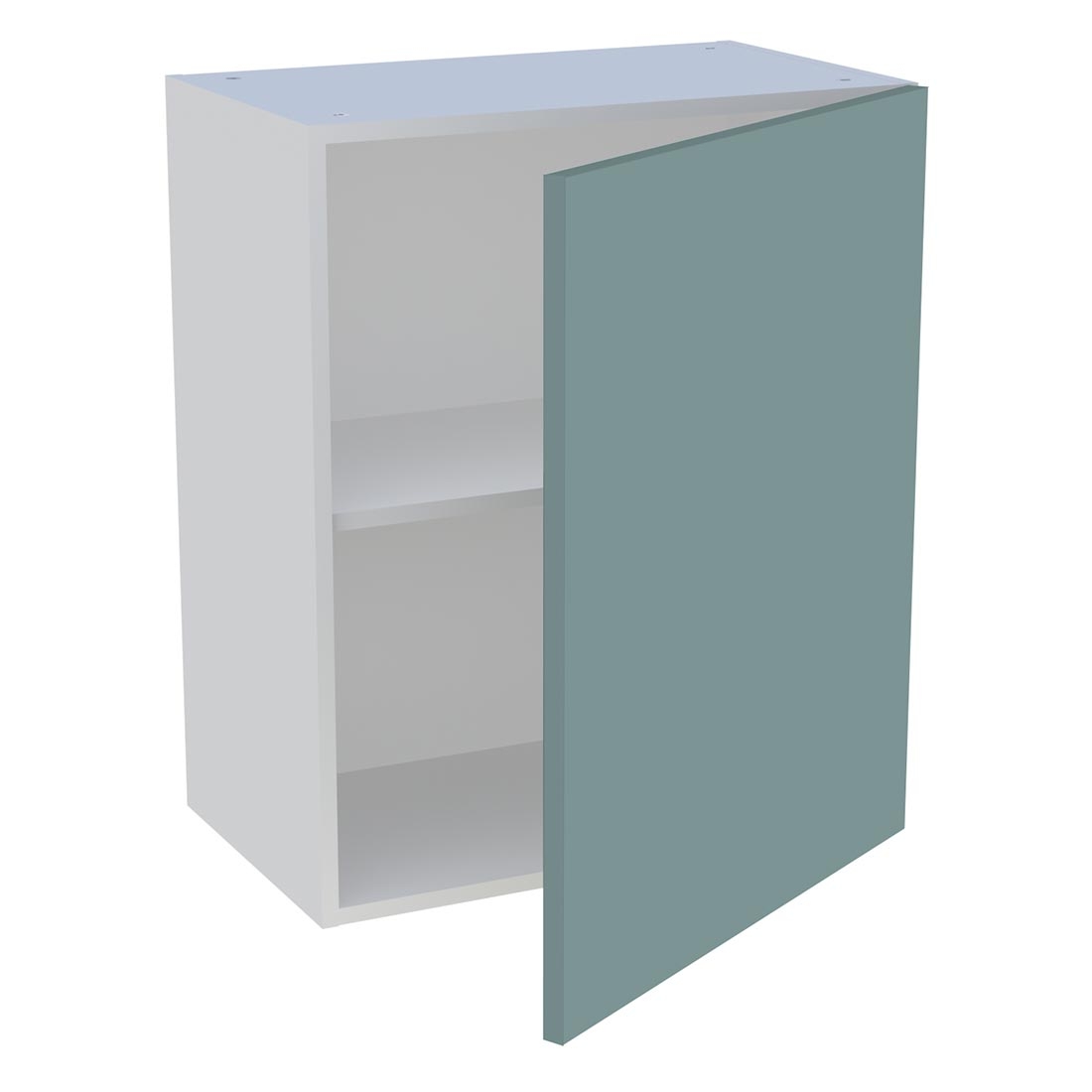 Meuble haut cuisine 1 porte H. 72 cm x L. 60 cm - Vert opale mat