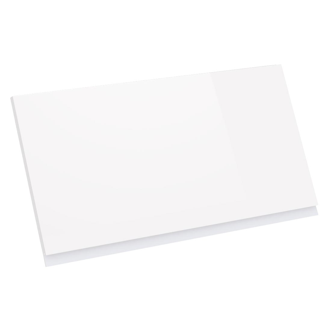 Kit façade meuble cuisine Blanc Brillant Sans Poignée 1 porte H. 42,9 cm L. 79,7 cm
