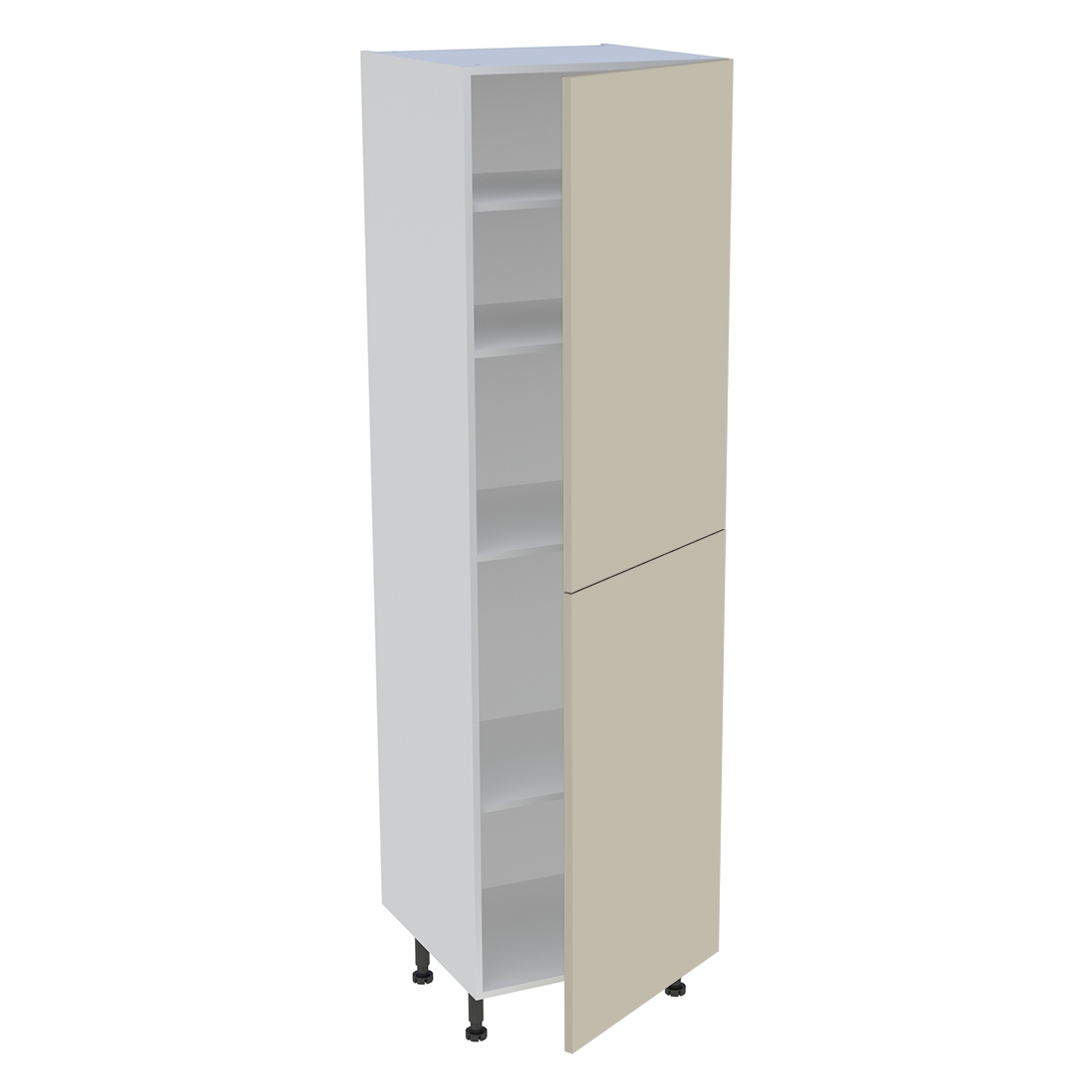 Colonne cuisine 2 portes H. 216,6 cm x L. 60 cm - C2P601 - Beige mat
