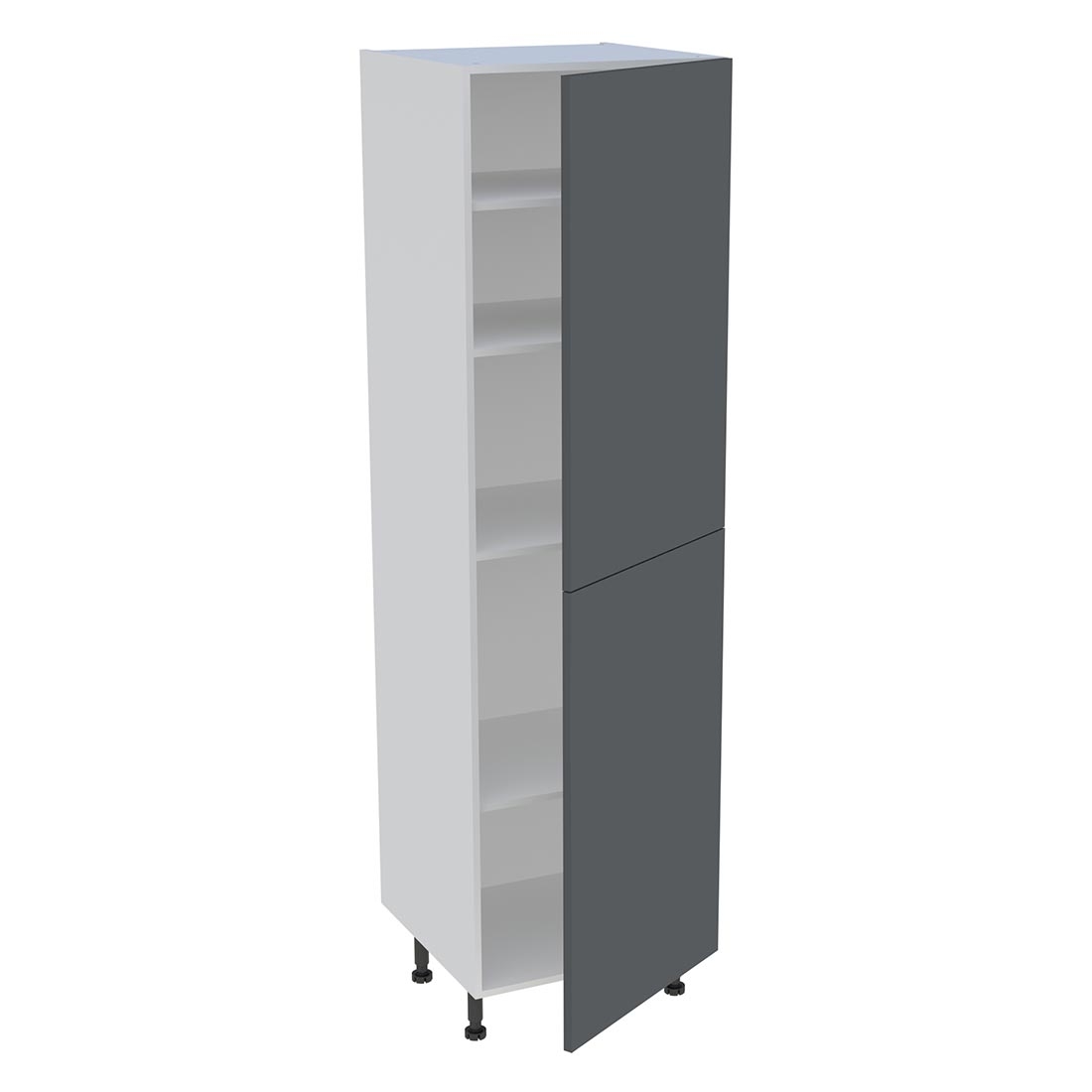 Colonne cuisine 2 portes H. 216,6 cm x L. 60 cm - C2P601 - Gris ardoise mat