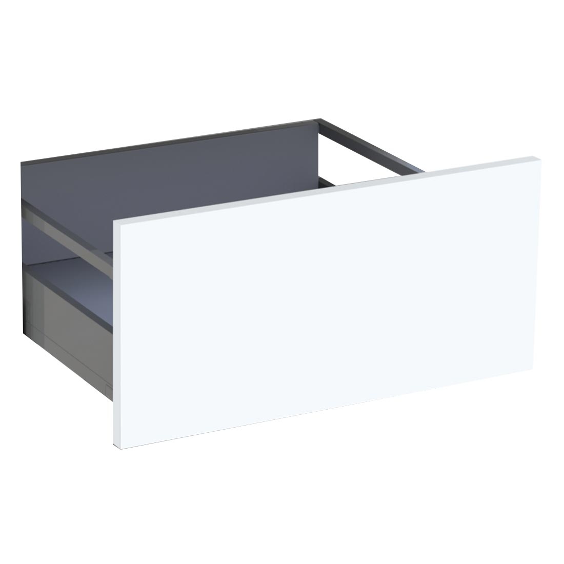 Kit façade meuble cuisine Blanc Mat 1 casserolier H. 28,5 cm L. 59,7 cm