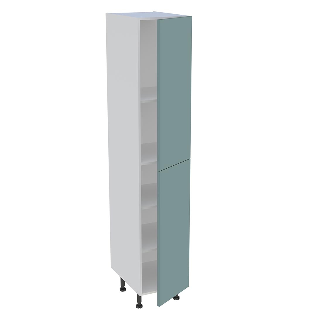 Colonne cuisine 2 portes H. 216,6 cm x L. 40 cm - C2P401 - Vert opale mat