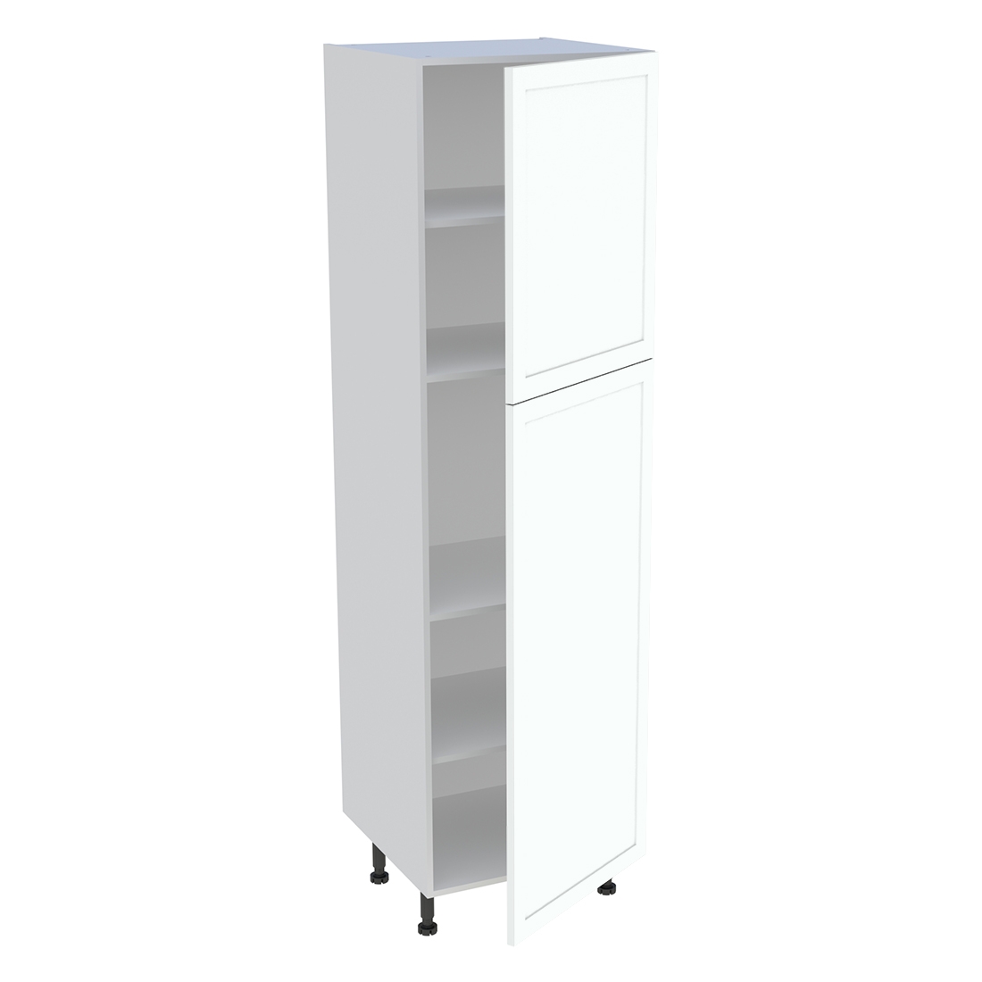 Colonne cuisine 2 portes H. 216,6 cm x L. 60 cm - C2P602 - Blanc cadre
