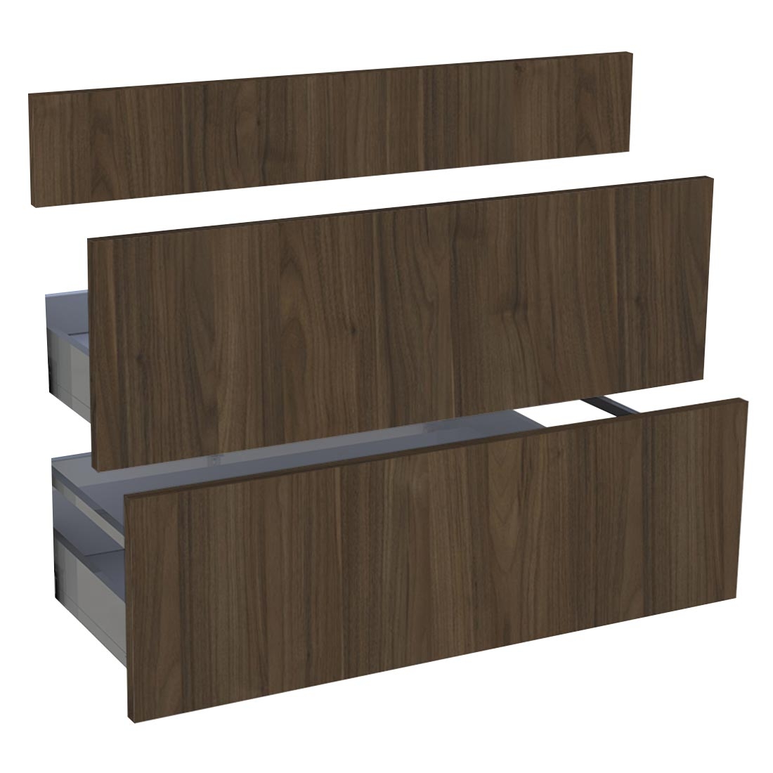 Kit façade meuble cuisine Chêne Doré 1 faux tiroir, 2 casseroliers H. 71,7 cm L. 89,7 cm