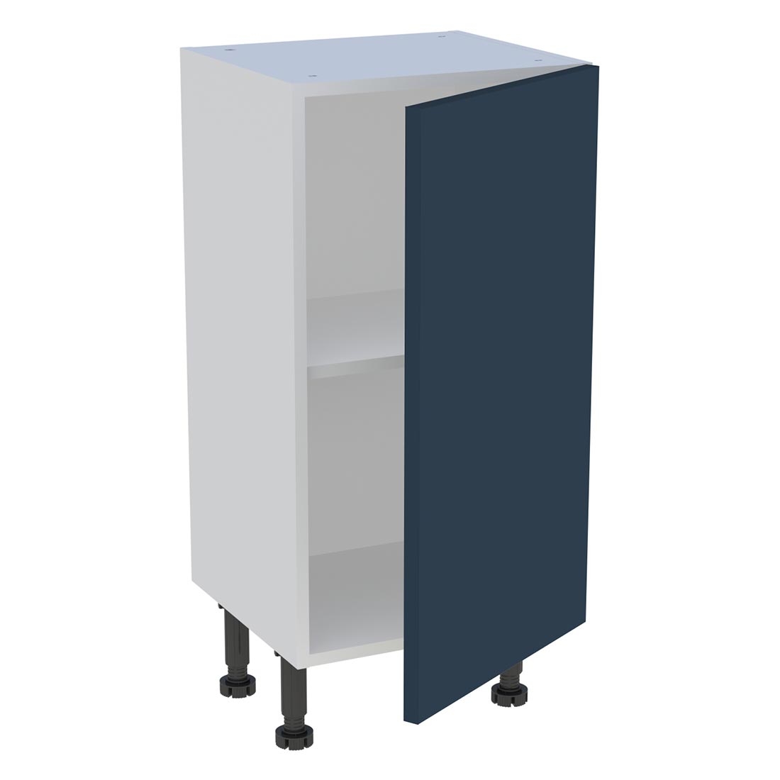 Meuble bas cuisine 1 porte H. 87 cm x L. 40 cm x P. 36,9 cm - Bleu nuit mat