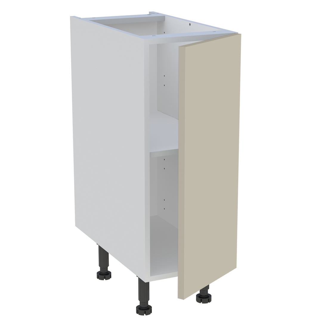 Meuble bas cuisine 1 porte H. 87 cm x L. 30 cm - Beige mat
