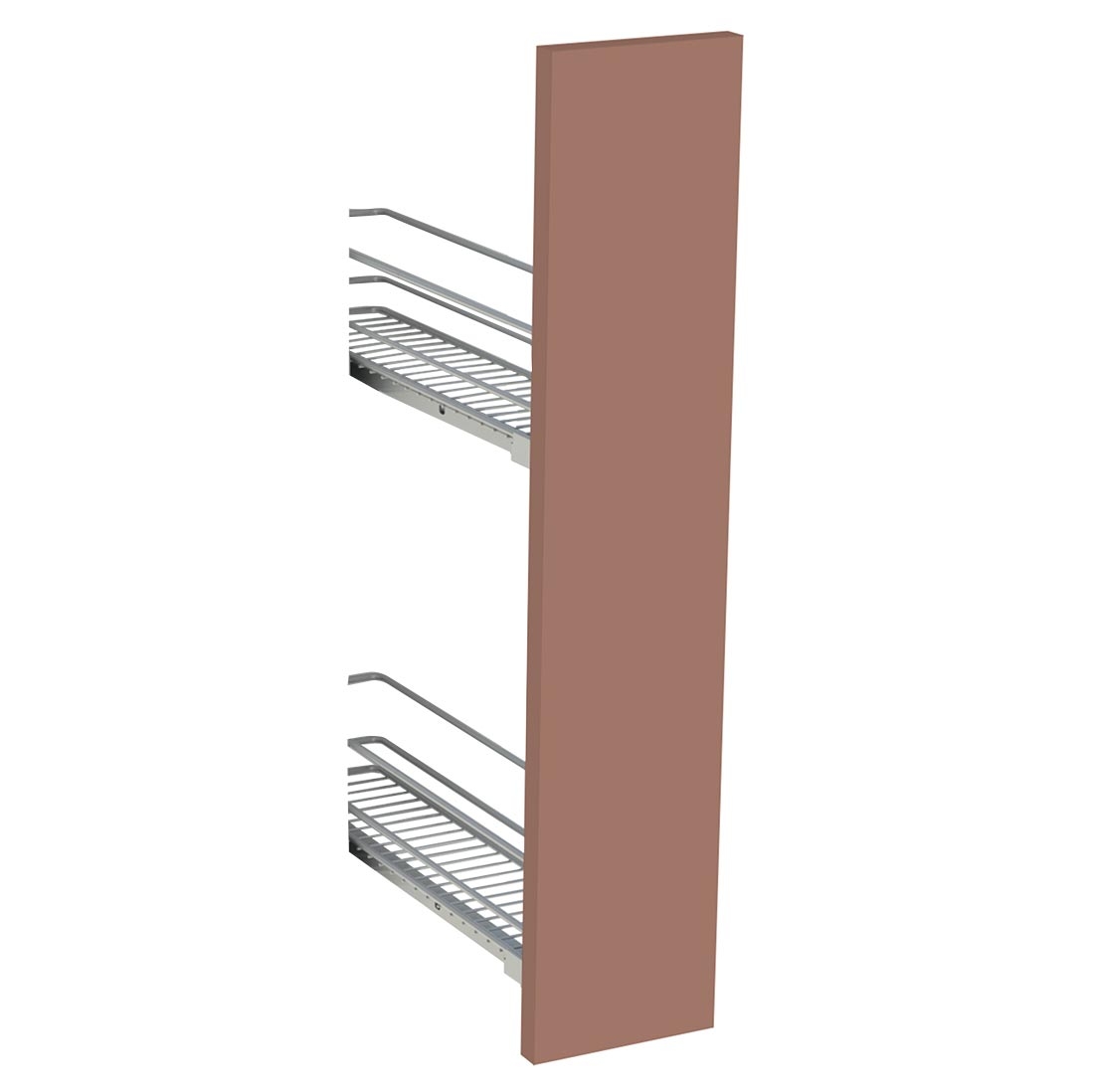 Kit façade meuble cuisine Terracotta Mat 1 porte H. 71,7 cm L. 14,7 cm