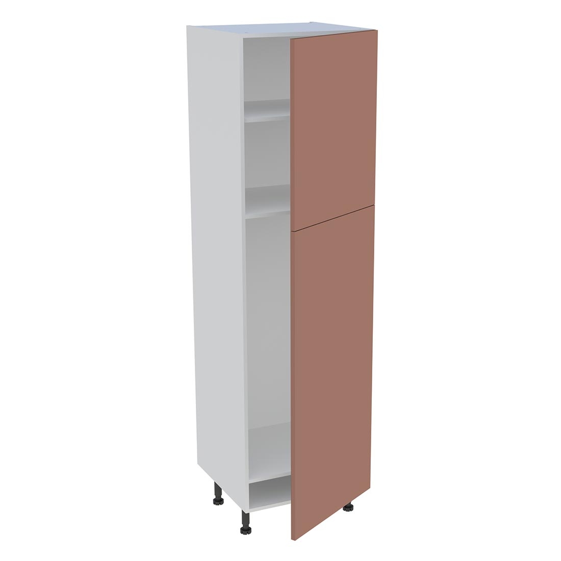 Colonne cuisine 2 portes H. 216,6 cm x L. 60 cm - CFR2P601 - Terracotta mat