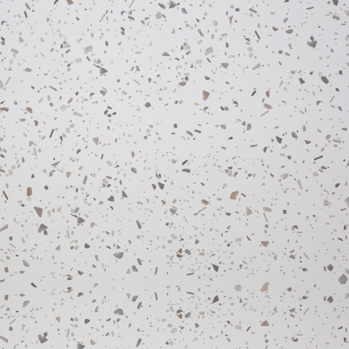 Crédence cuisine stratifiée Terrazzo Blanc - L. 240 cm