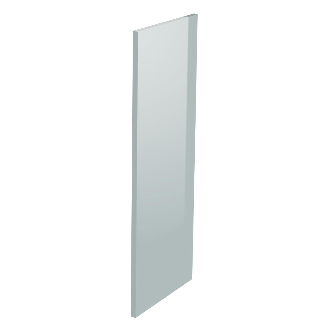 Kit façade meuble cuisine Gris Cendre Brillant 1 porte H. 100,5 cm L. 39,7 cm