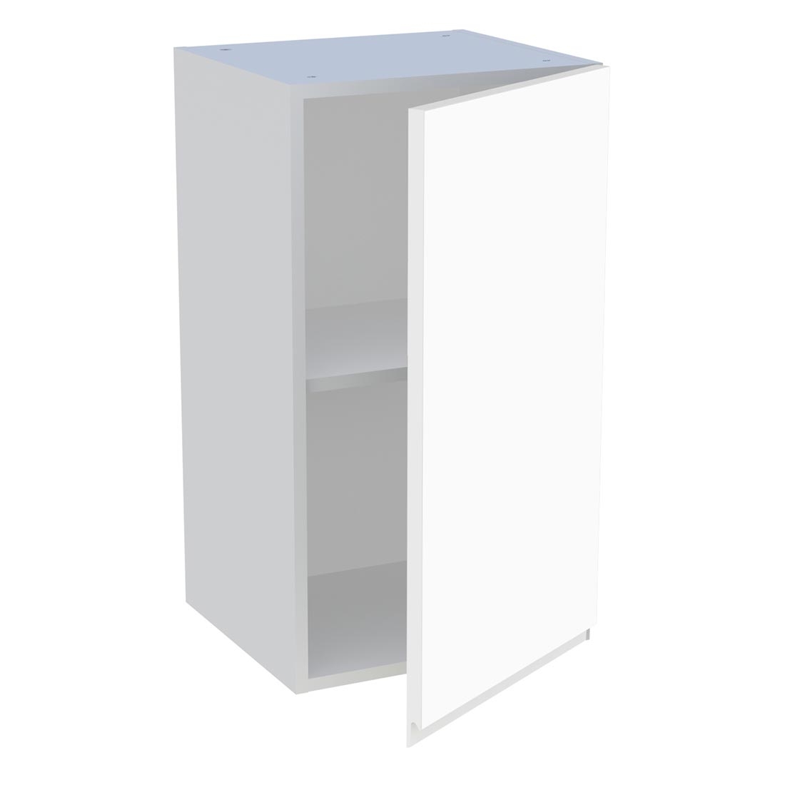 Meuble haut cuisine 1 porte H. 72 cm x L. 40 cm - Blanc mat sans poignée