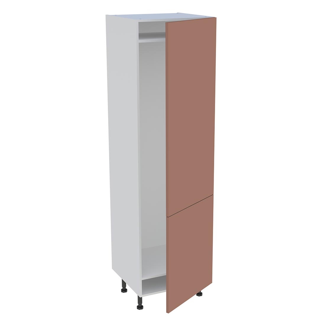 Colonne cuisine 2 portes H. 216,6 cm x L. 60 cm - CFR2P602 - Terracotta mat