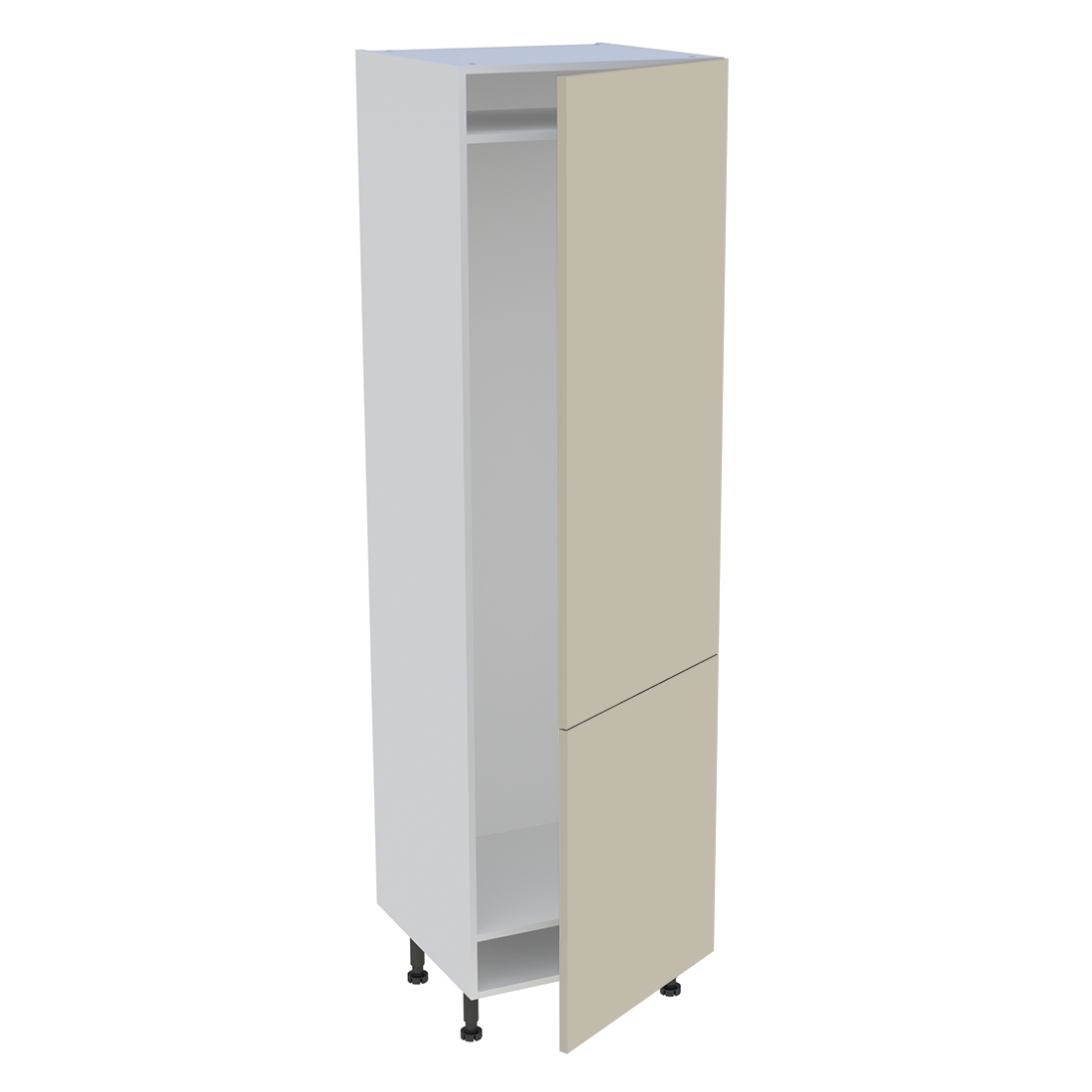 Colonne cuisine 2 portes H. 216,6 cm x L. 60 cm - CFR2P602 - Beige mat