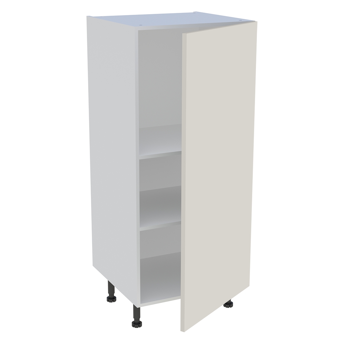 Demi colonne cuisine 1 porte H. 129,6 cm x L. 60 cm - Lin mat