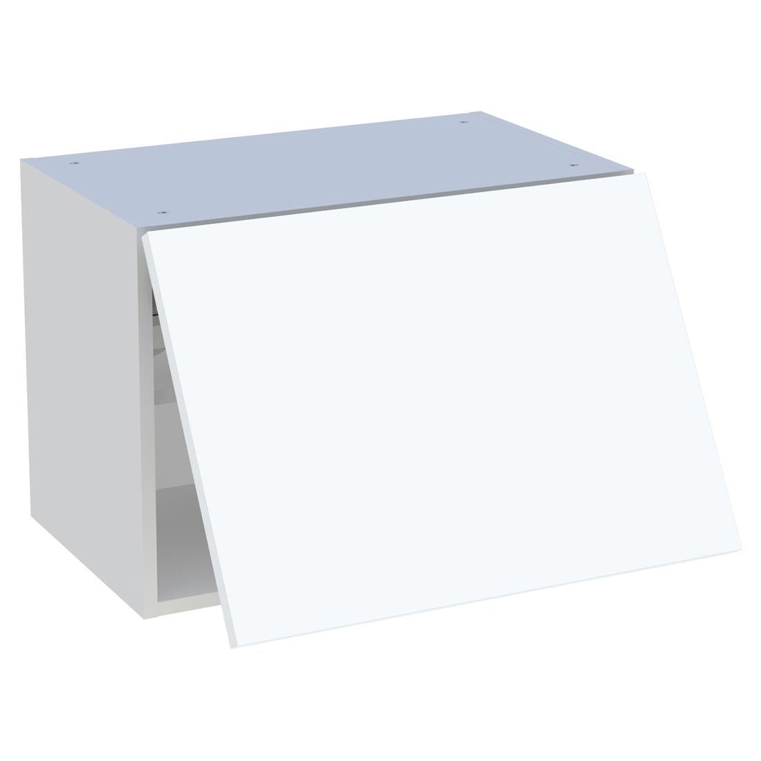 Meuble haut cuisine 1 porte relevante H. 43,2 cm x L. 60 cm - Blanc mat