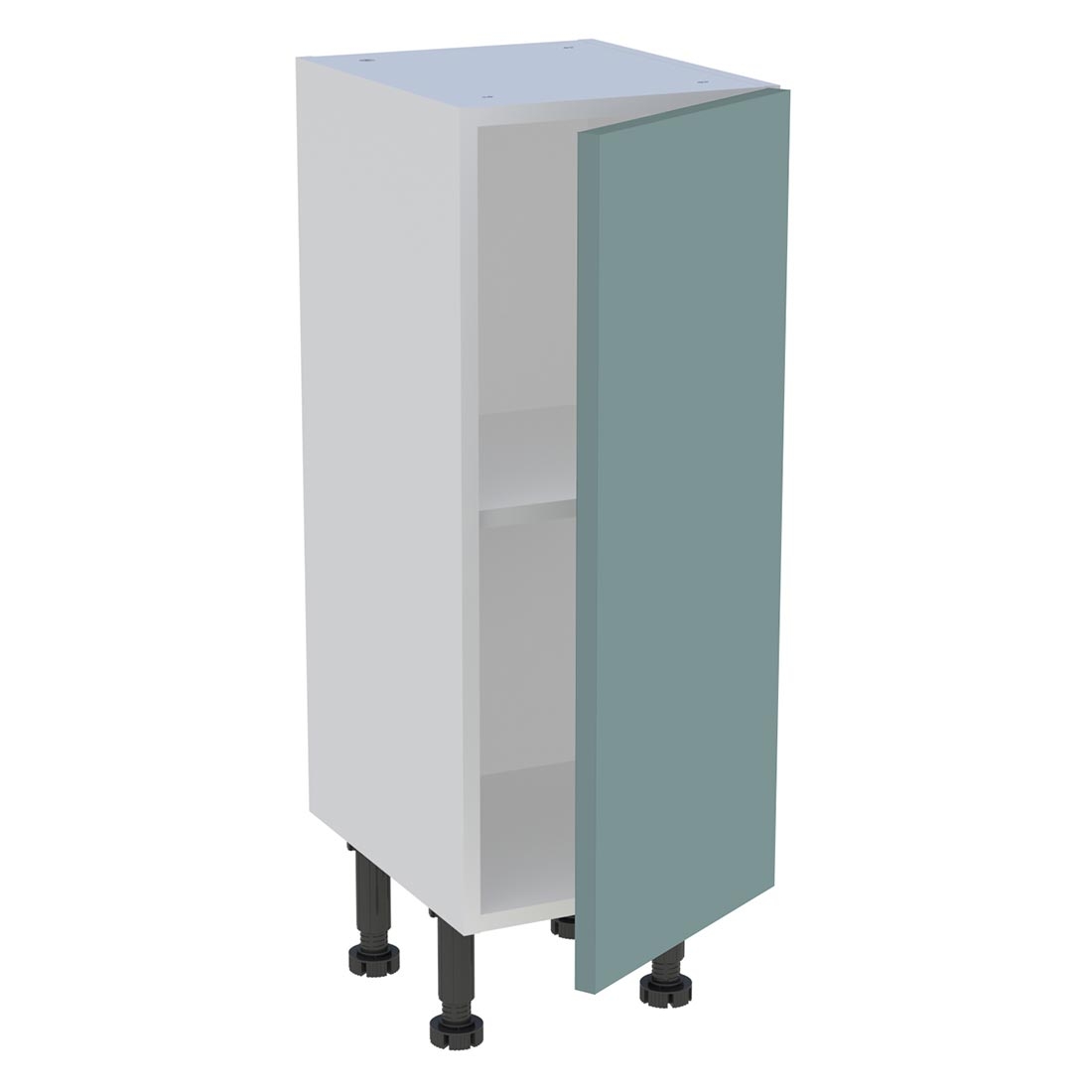 Meuble bas cuisine 1 porte H. 87 cm x L. 30 cm x P. 36,9 cm - Vert opale mat
